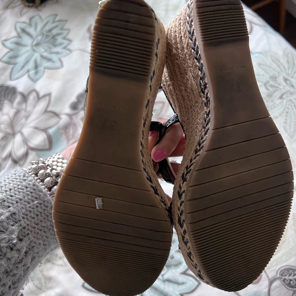 L.K. Bennett platform espadrilles in black size 37 - Picture 5 of 7